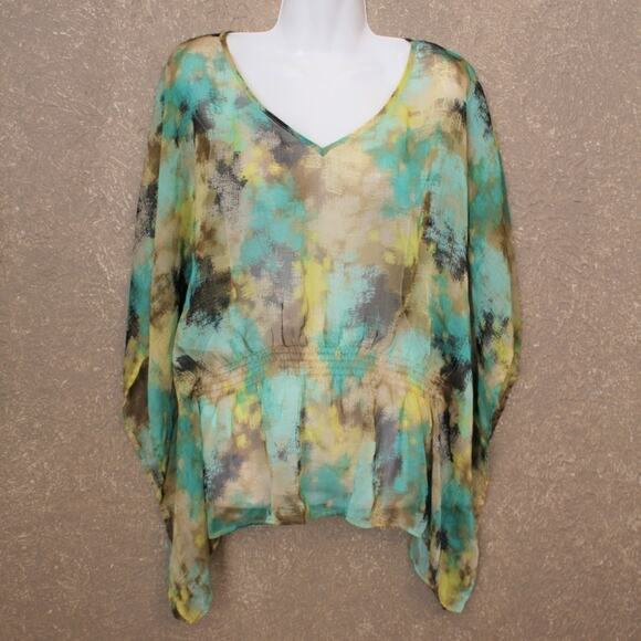 The Limited Flowy Watercolor Print Top S - Picture 1 of 6